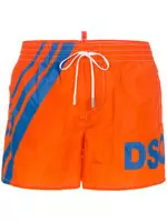 acheter shorts de bain hommes dsquared2 stripe dsq2 orange